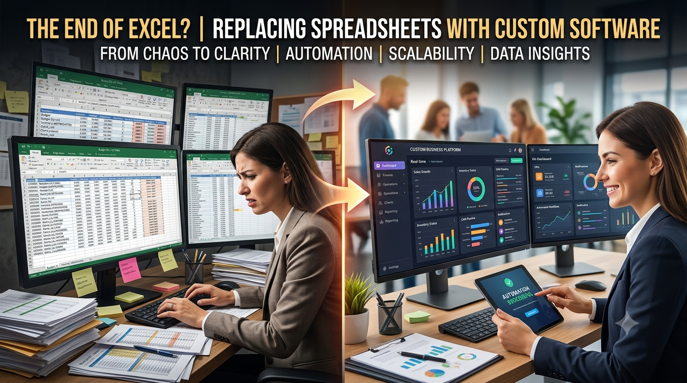 The End of Excel? Why Growing Businesses Are Replacing Spreadsheets with Custom Business Software